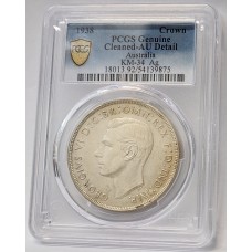 AUSTRALIA 1938 . CROWN . PCGS GENUINE